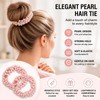 Hair Accessories Set - Pearl Hair Tie - Bow Clips