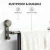 Telescopic Suction Towel Rack No Drill Space Aluminum 15.7-30.7IN