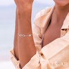 LSxAB Infinity Symbol Initial A Letter Bracelet for Women Birthday