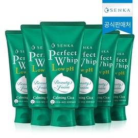 Senka Perfect Whip Row PH Kaming Cica 100g 6 / 센카 퍼펙트 휩 로우 pH 카밍 시카 100g 6개