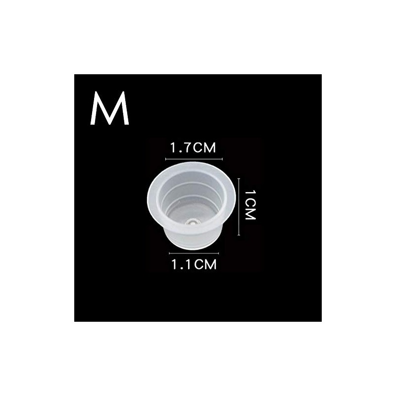 UPTATSUPPLY UPTATSUPPLY Tattoo Ink Cups 300Pcs Mixed Size Permanent Makeup