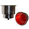 SeaLux Stainless Steel Illuminated LED Drink Holder Blue or Red