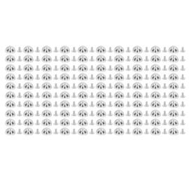 100 Sets Mushroom Rivet 12mm High Hardness Round Head Leather Rivets for Decorate Punk Clothing Shoes Bags Pet Collars Silver