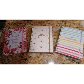 Votum Writing Journal Notebook Floral, Bee, Or Notes 8X6 Spiral Lined Your Choice Of 1