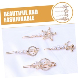 Baluue 4pcs Elegant Rhinestone Hairpins for Girls Stylish Headdresses for Weddings and Parties Decorative Hair Clips to Your Look