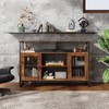 WLIVE TV Stand for 55 Inch TV, 32" Tall Farmhouse