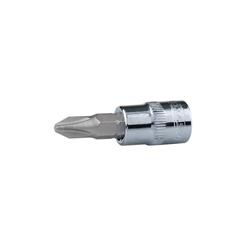 KS Tools 918.1469 1/4 Inch Chrome Plus Bit Socket, PH2