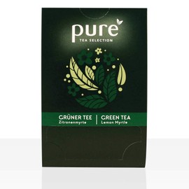 Pure Tea Selection Green Tea Lemon | Green Tea | 25 Tea Bags Woven Made of Corn Starch and Industrial Compostable | 25 x 2 g