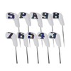 Scott Edward 10 Pieces Leather Iron Golf Headcovers Strong Magnetic
