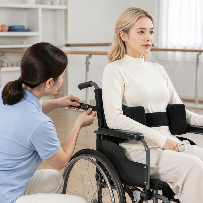 Wheelchair Side Support Pad for Seated Stability – Adjustable Foam