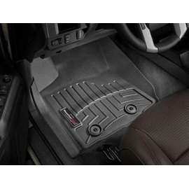 WeatherTech 2018+ Toyota Tacoma Front FloorLiner - Black (Fits Access/Double Cab) - Color: Black