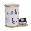 Jaugufiy Resin Piano Music Note Sculpture Pen Holder Pencil Holder