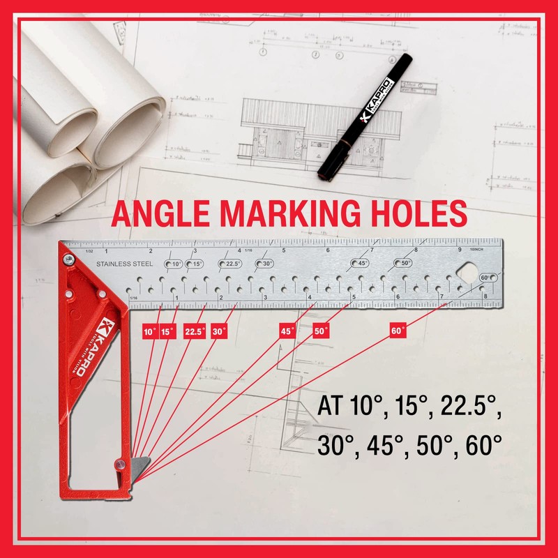 Kapro - 353 Professional Ledge-It Try & Mitre Square -