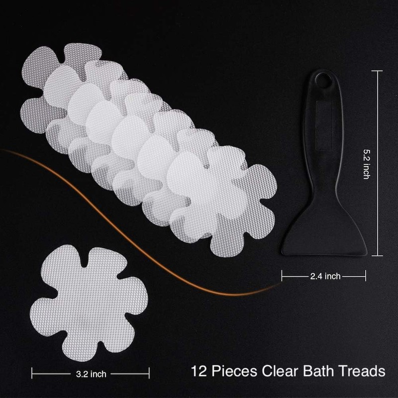 Secopad Original Bathtub Stickers Non-Slip, Safety Shower Treads Adhesive Appliques