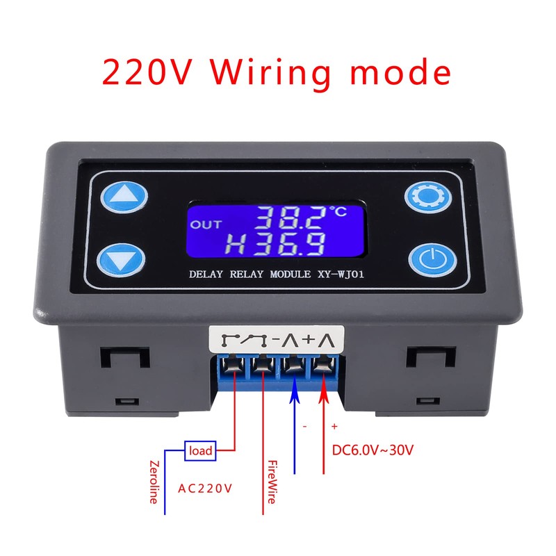 Diitao Delay Relay Module DC 6-30V Timer Relay Module 12V