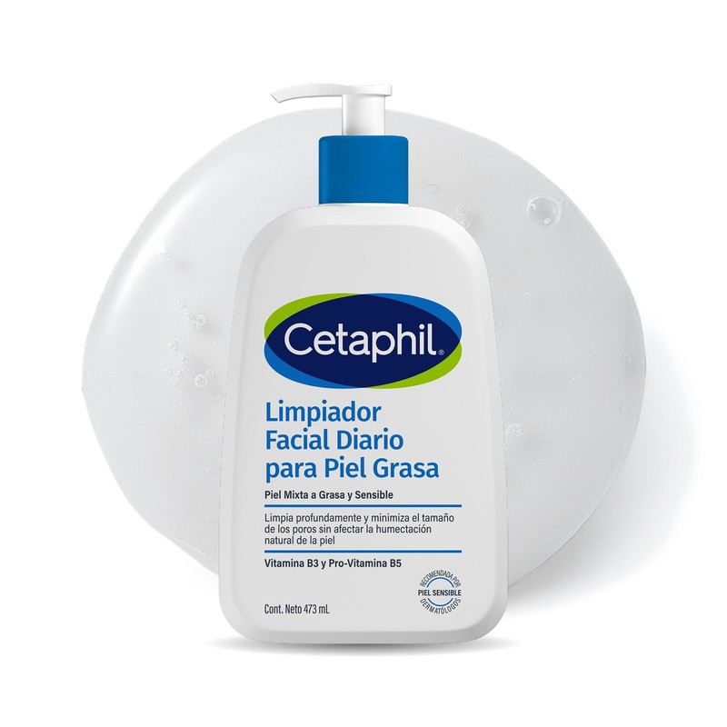 Cetaphil Gel Limpiador Facial Diario Piel Mixta y Grasa Niacinamida