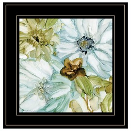 Trendy Decor4U Sea Glass Garden I by JG Studios Printed Wall Art, 15 inch x 15 inch, White