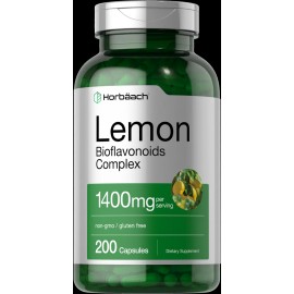 Horbäach Lemon Bioflavonoids Complex 1400mg | 200 Capsules | Rutin, Hesperidin | Horbaach