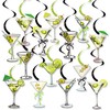 Martini Party Hanging Swirls Martini Birthday Party Decoration 20pcs Cocktail
