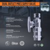 Midline Valve 93323QS-NL-Q 1/4 Turn Press Straight Stop Valve, 1/2"