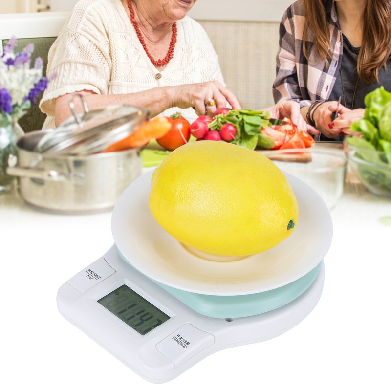 Kitchen Electronic Scale Portable LCD Display Food Weighing Measurement Scale