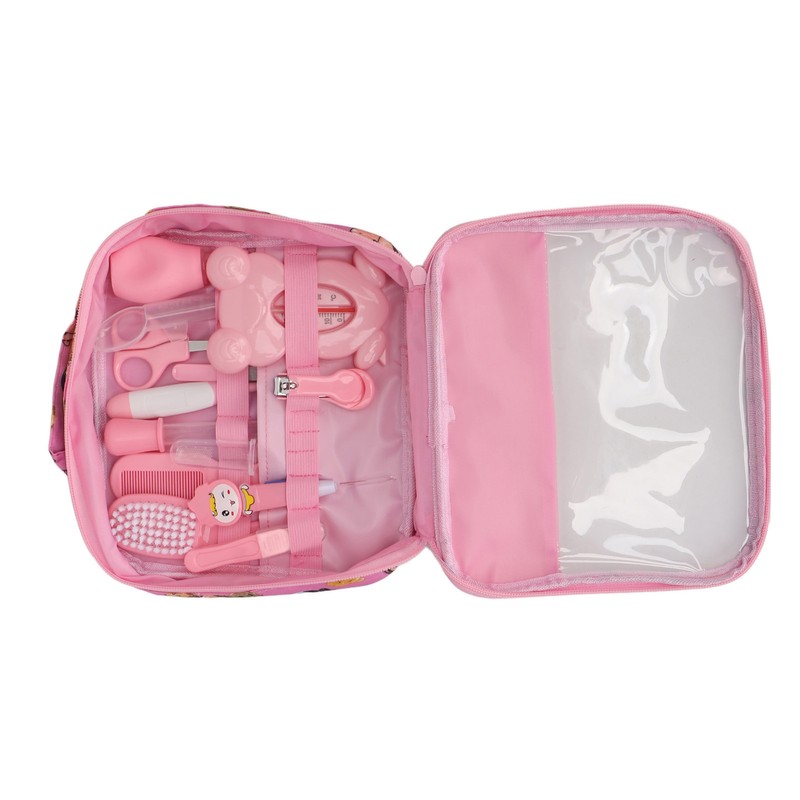 Baby Healthcare Kit Scissors Nail Clippers Tweezers Feeding Spoon Thermometer