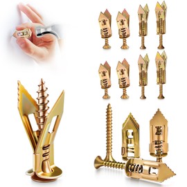 Vintrex 160Pcs Self Drilling Drywall Anchors and Screws Kit, 4Size Steel Wall Anchors and Screws for Heavy Duty, No Drill or Holes in Sheetrock Expansion Anchors