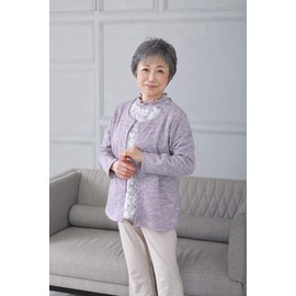 Prisila A-116 Mrs. Half Wig Feather Curl Half Wig, TGH: Heat Resistant Gray Hair, Gray