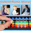 ibasenice ÁBaco De PláStico Multicolor, 17 Varillas para MatemáTicas