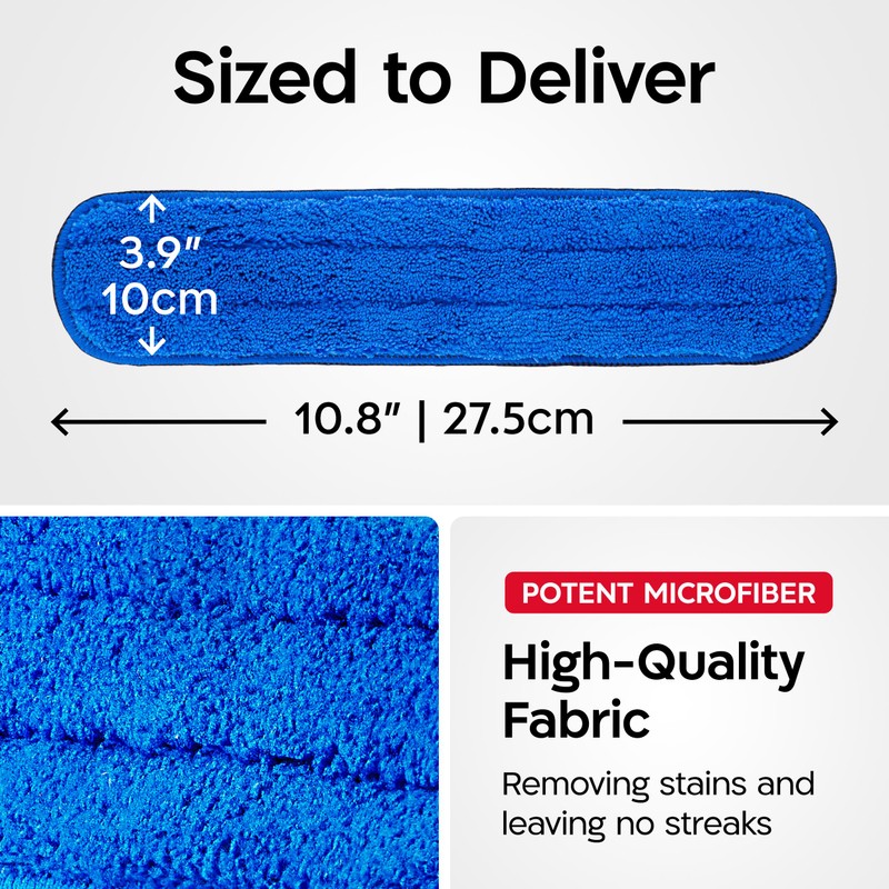 2 Pack Replacement Microfiber Cleaning Cloth– Used with 2-in-1 Telescoping