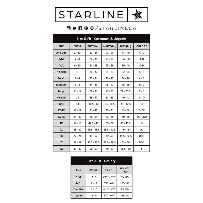 Starline Costume Plus Size S8026x-3x, Black, 3X-Large