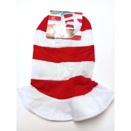 Rubie's Dr. Seuss Cat In The Hat Costume Hat Movie Prop Adult Soft Stovepipe Top Hat NEW