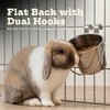AASPIRE PETS 2 quart Stainless Steel Flat Sided Bucket with