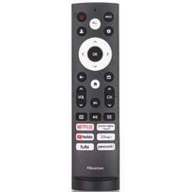 Dan's Originals OEM ERF3M90H / ERF3AF90H with Voice Google TV Remote Control for Hisense Smart TVs - 299843 Works A53F / A65H / A66G / A68H / A6G / U6H Series Google Android TV's and More.