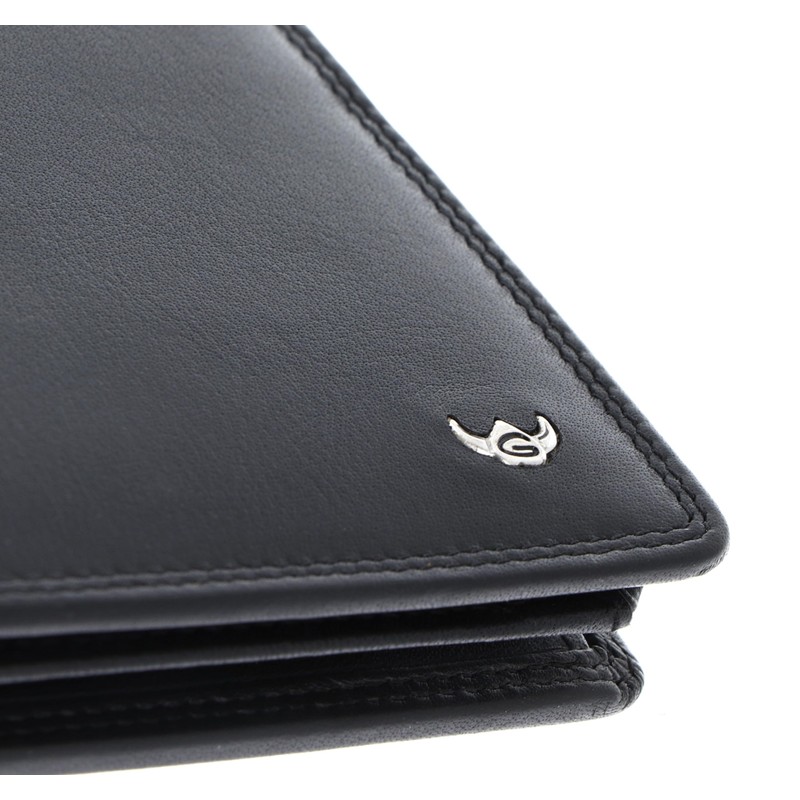 Golden Head Polo RFID Protect Billfold Coin Wallet with Zipped