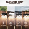 Hobychild Solar Fence Lights Outdoor，8 Pack IP65 Waterproof Fence Lights