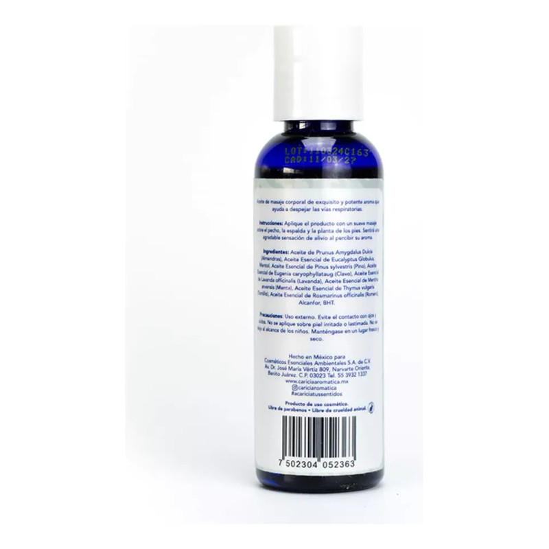 Caricia Aromatica Aceite Esencial Puro Para Masaje - Respifresh 60ml