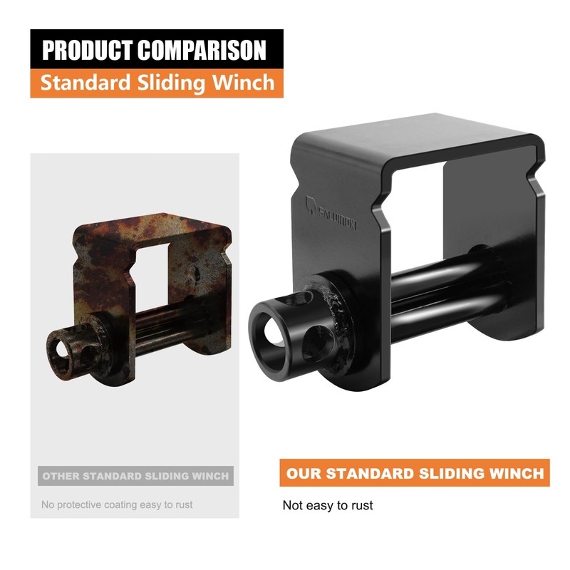 SALUINOKI 4 Pack Sliding Winch for Flatbed Trailer, Flatbed Tie