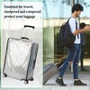 ALUXY Clear PVC Suitcase Cover Protectors, 24/28 Inch Suitcase Covers