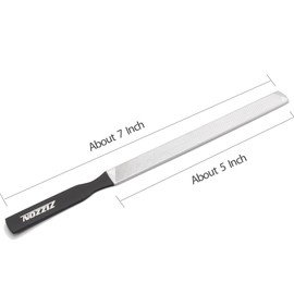 ZIZZON Stainless Steel Nail File 4 sides 7 inch Length