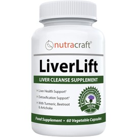 Nutracraft Liver Cleanse & Detox – With Turmeric, Beetroot, Dandelion, Chicory & More | 60 Vege Capsules | Money-Back Guarantee