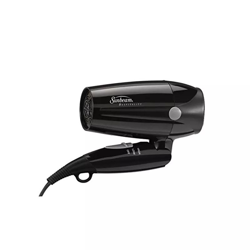 Sunbeam HD3005-005 1875 Watt Folding Hand-Held Hair Dryer, Black
