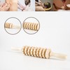 Wood roller massage bar massage pole massage stick 2ea