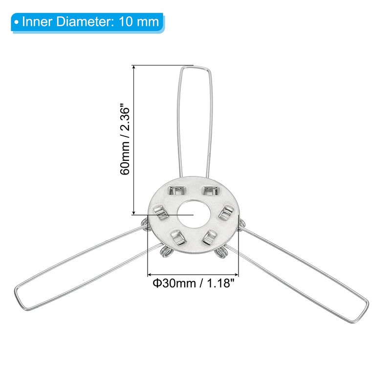 PATIKIL 2.4" Lampshade Spring Clip, 20 Pack Metal Fixing Spring