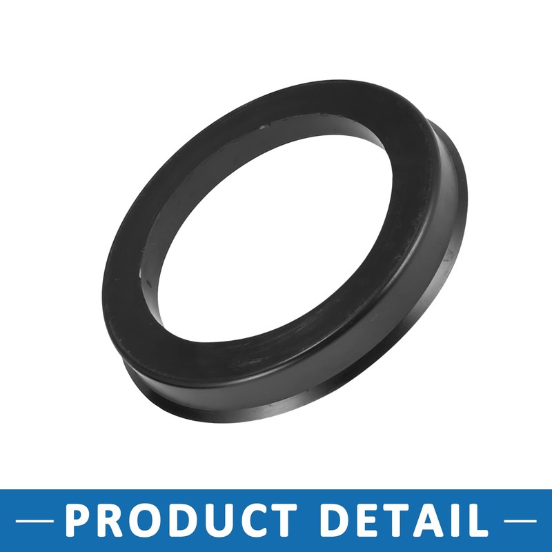 A ABSOPRO 73.1-54.1mm Wheel Hub Centric Rings Plastic Black (Set
