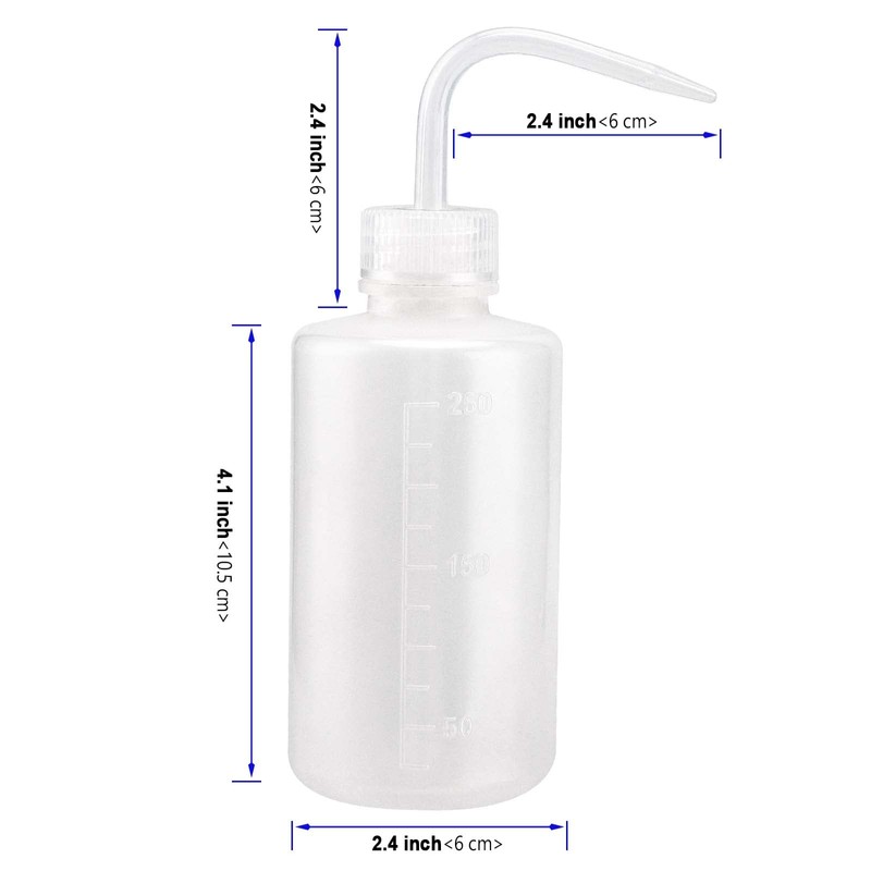 KOHAND 10 Pack Wash Bottle, 250ml Plastic Squeeze Bottle with