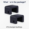 FUSCH Blue Bumper Hood Rest Bushings Short Bolt-on Compatible with