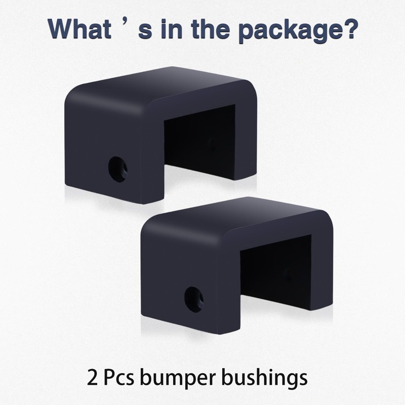 FUSCH Blue Bumper Hood Rest Bushings Short Bolt-on Compatible with