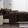 Aisbo Double Duvet Covers Set Brown - 3Pcs Bedding Set