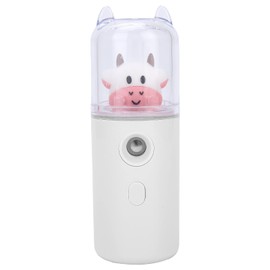 Nano Facial Mister Face Mist, Nano Face Mist Sprayer Skin Cute Cartoon Animal Facial Mist Sprayer Mini Hydrating Moisturizing Cool Mist Handheld Facial Sprayer Skin Moisturizing (White)